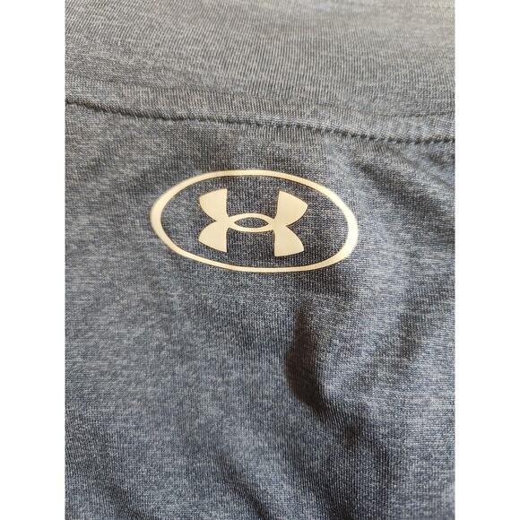 Under Armour Sweater Mens Large Blue Heatgear Loose 1/4 Zip Athleisure Pullover - Picture 6 of 11